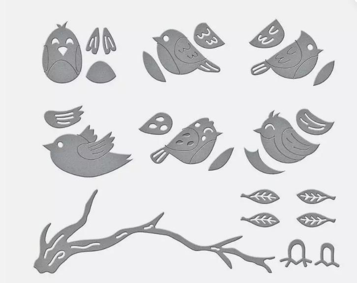 Sciablone: Spellbinders Dies ** Sweet Birds ** – Nuovo e nell'imballaggio originale da Rubigen venduto da rofi100 5