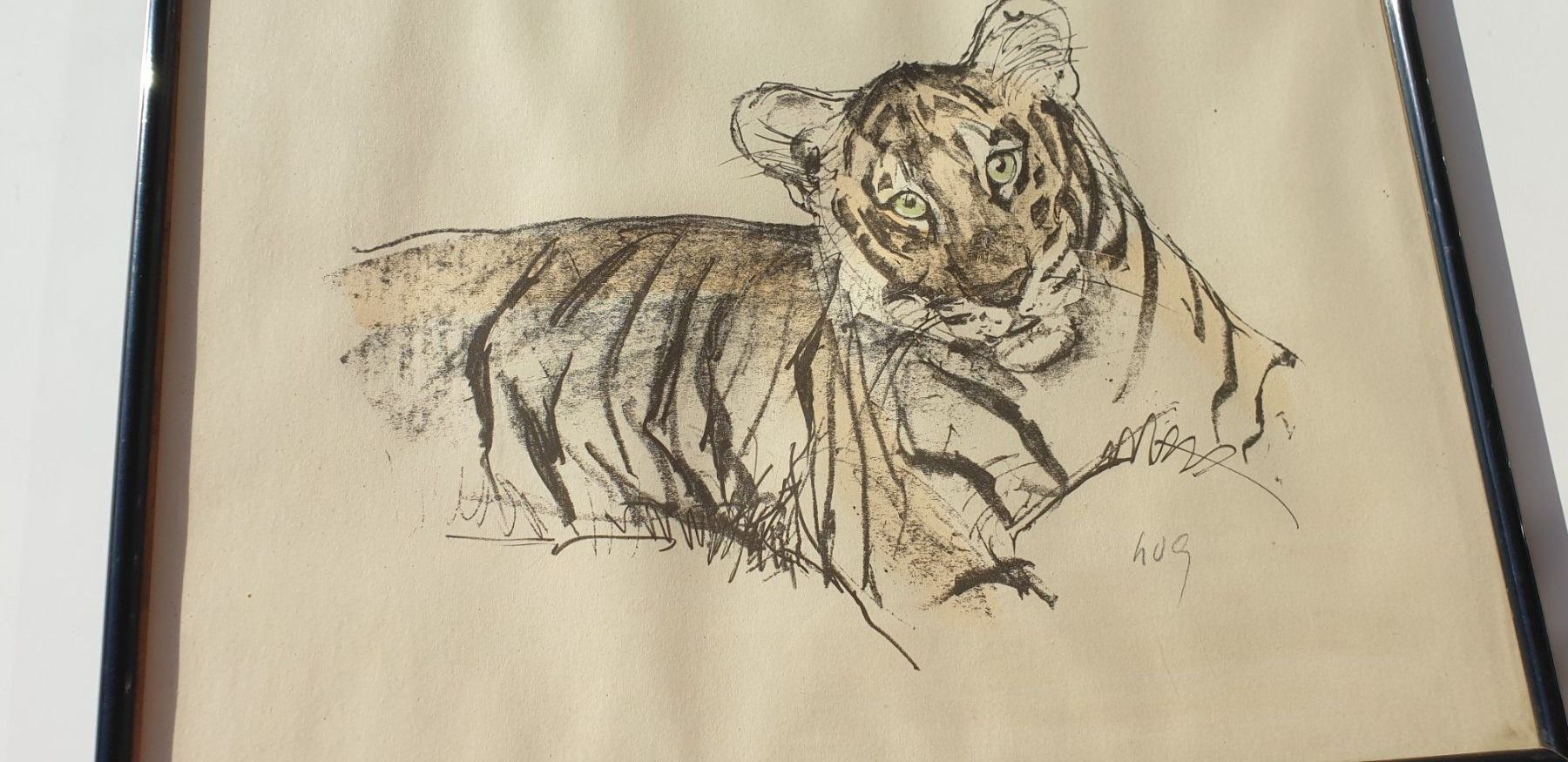 Grafica & Litografie: Fritz Hug Lithographie Tiger – Usato da Emmen venduto da magelan 1