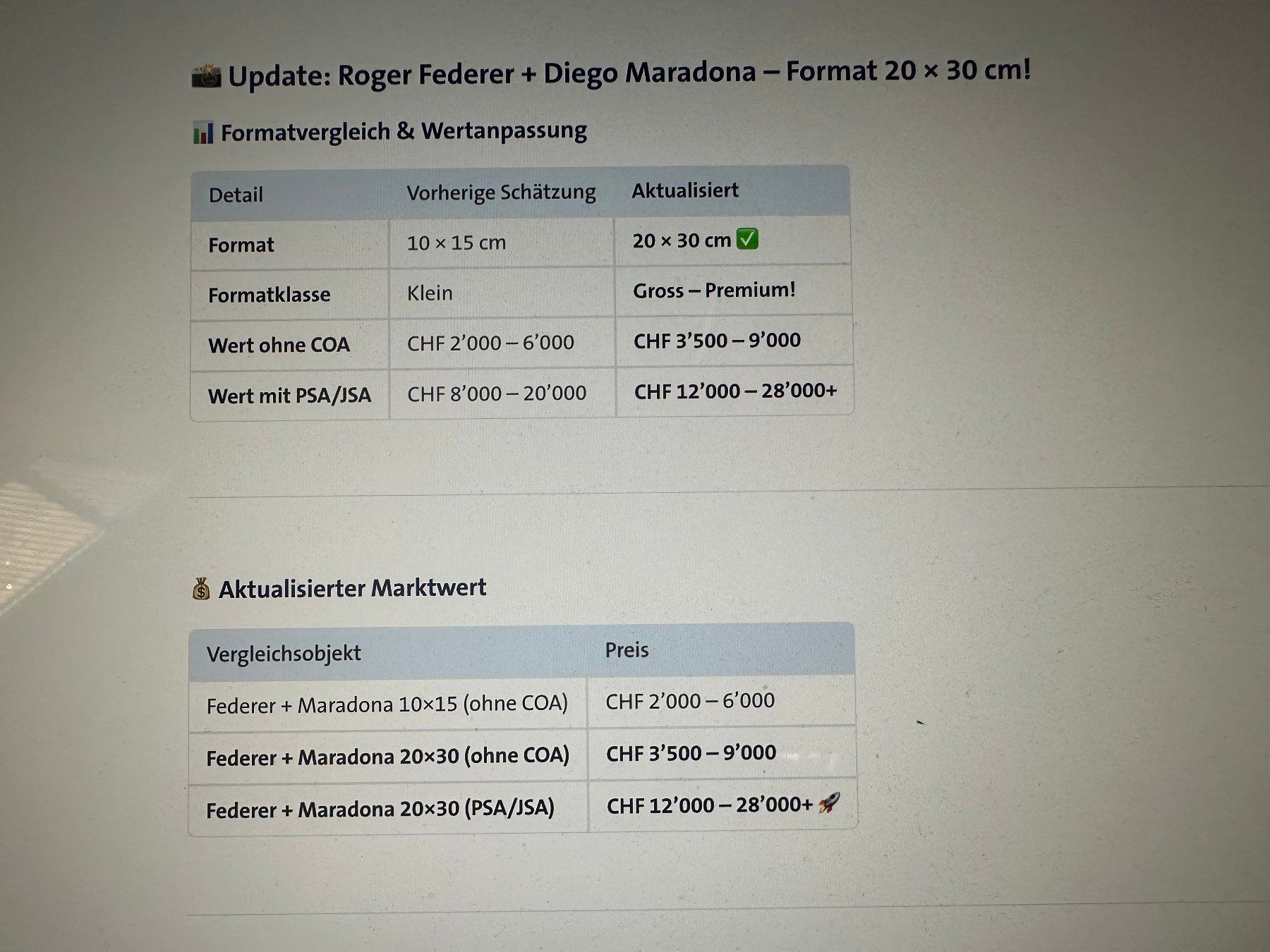 Autografi: Originalautogramm Roger Federer+ Diego Maradona – Usato da rafz venduto da Ttt0071 2