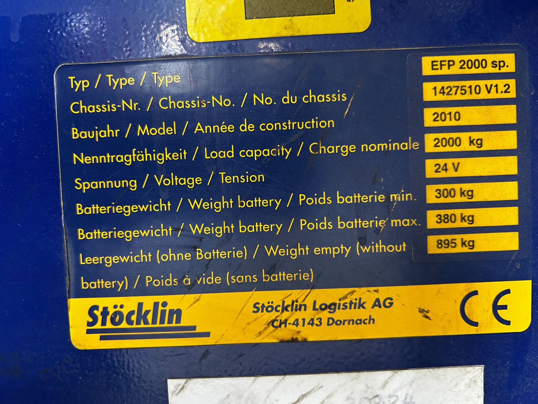 Stöcklin Gabelstapler & Hubwagen: Stöcklin EPF 200 sp. – Gebraucht aus Volketswil von mir_v2mf 2