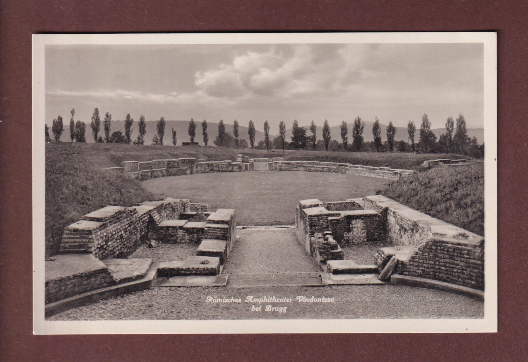Ansichtskarten: VINDONISSA bei Brugg - Amphitheater – Gebraucht aus Pully von nicecards-shop