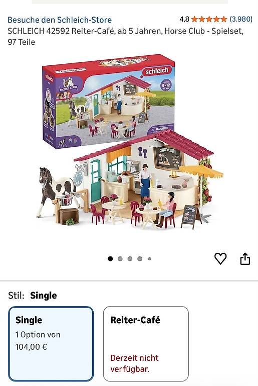 Giocattoli: Schleich Café – Usato da Küsnacht ZH venduto da Silkefranz 2