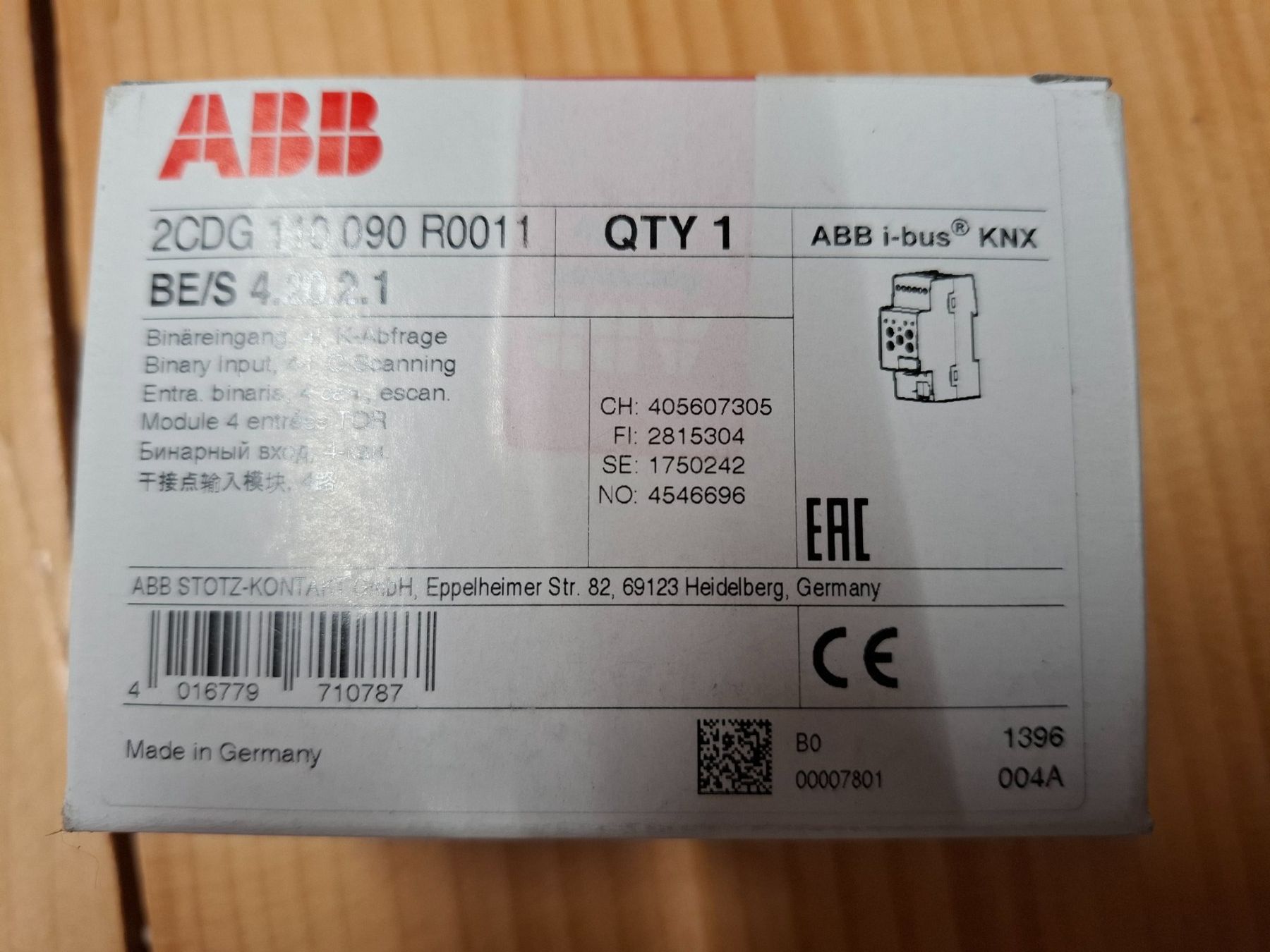 ABB Componenti elettronici: ABB Schaltaktor SA/S2.6.2.1 – Nuovo e nell'imballaggio originale da Steg im Tösstal venduto da LARO14