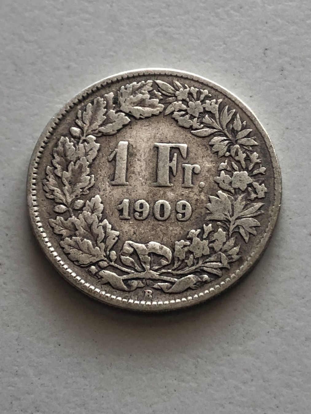 Alle Münzen: 1 Fr. 1909 – Gebraucht aus Schötz von Odpa