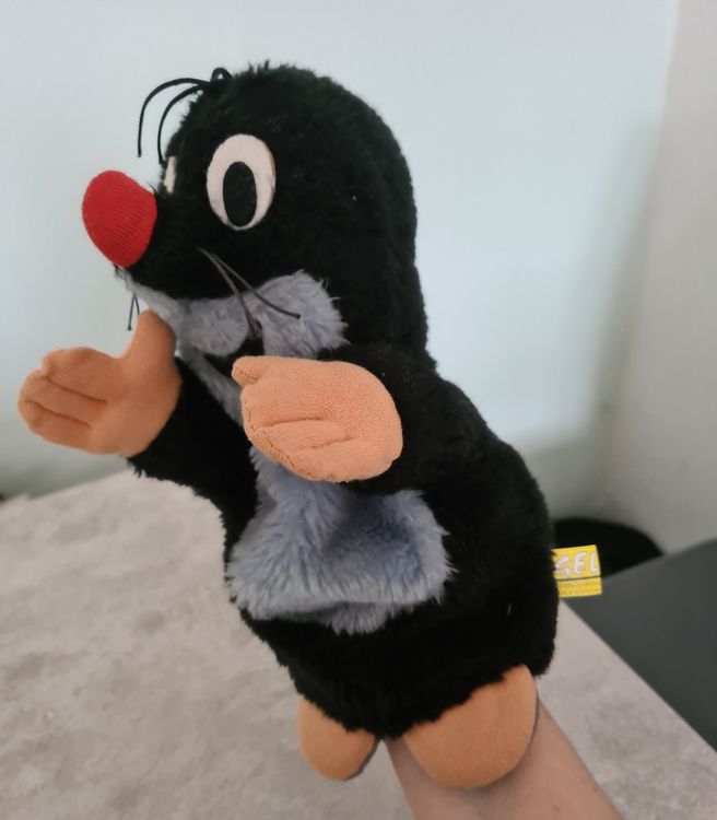handpuppe-maulwurf-krtek-pl-sch-26-cm-hoch-gebraucht-in-winterthur