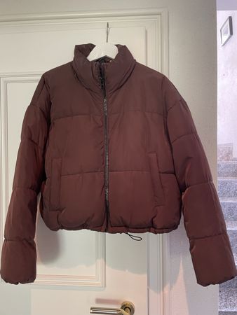 Stylish Brown Puffer Jacket - Size M - Great Condition!