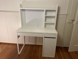 IKEA Schreibtisch „Micke“ weiss mit Aufsatz