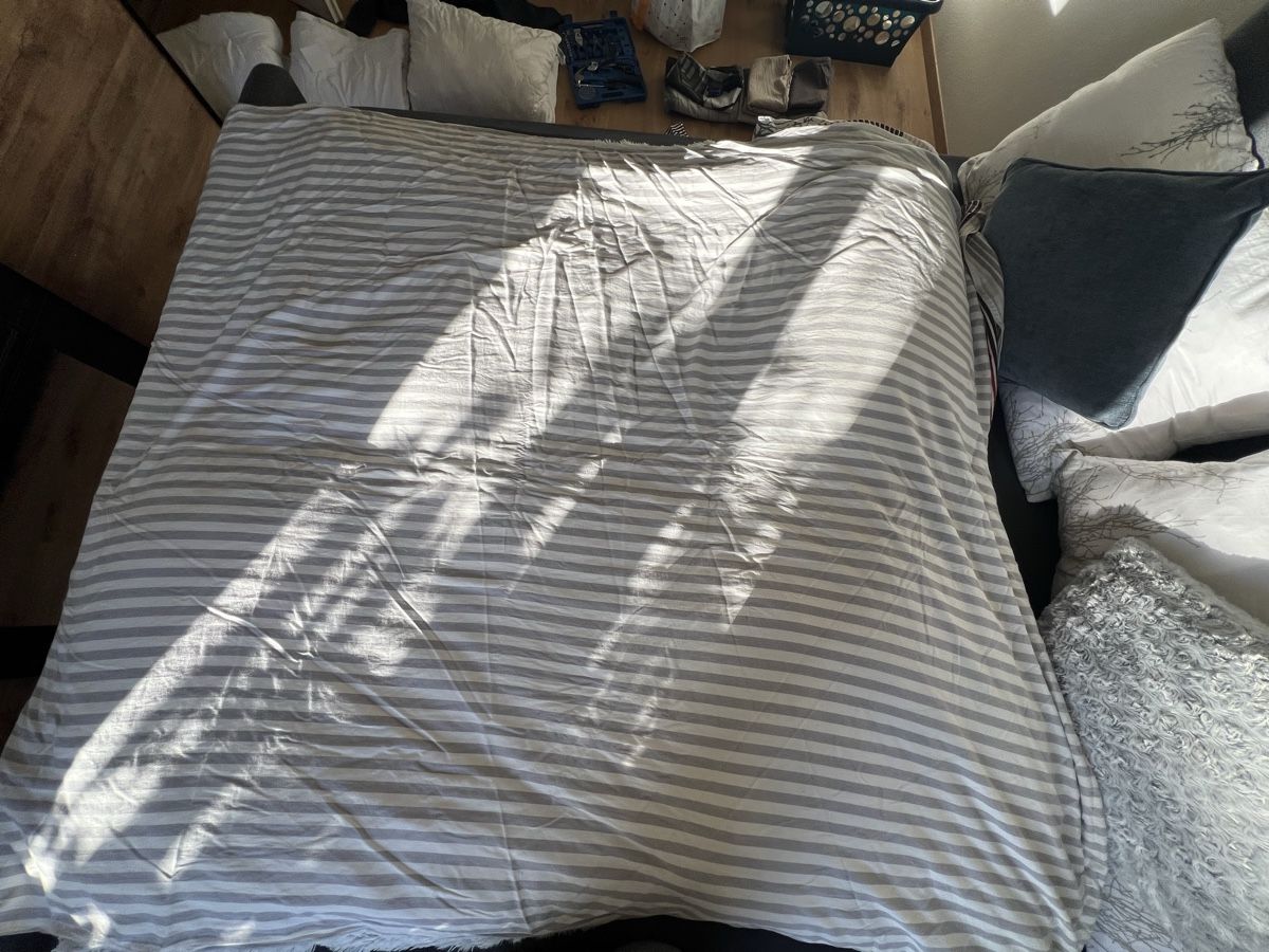 Biancheria da letto: Meradiso Bettwäsche Set, gestreift, 100% Baumwolle – Usato da Zuchwil venduto da TheLorix 1