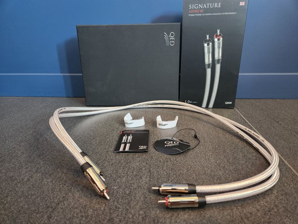 QED Signature Audio 40 Stereo Phono / RCA Kabel 1m (Neu (gemäss ...