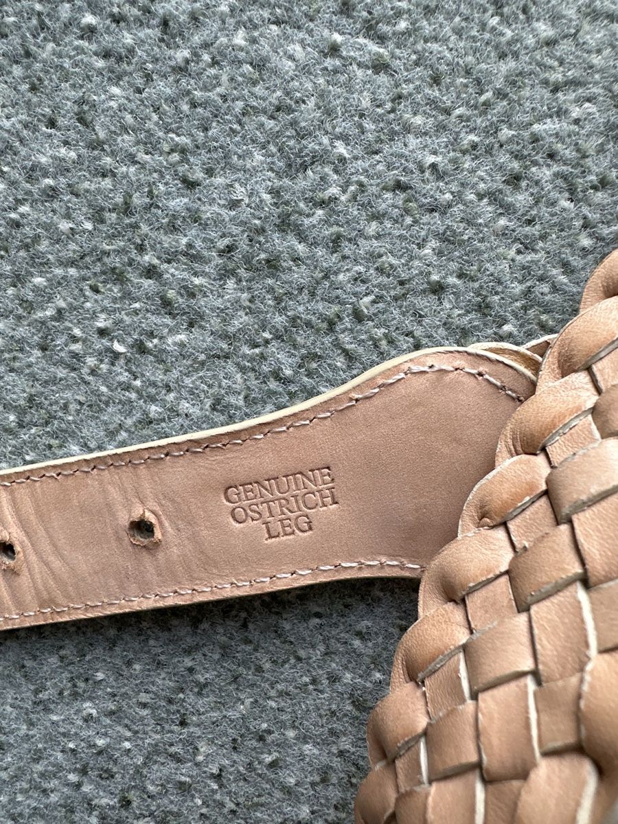 Cinture: Geflochtener Ledergürtel Gr. 100  Beige – Usato da Wangen SZ venduto da futura14 1