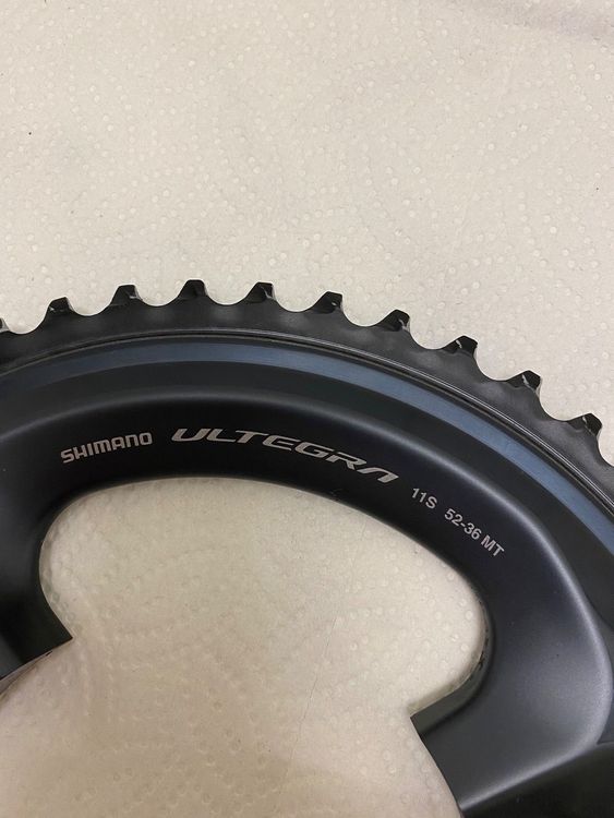 Corona Shimano Ultegra R8000 11v – 46 Denti, 110 BCD, Alluminio Nero (o 36/52t Disponibili)