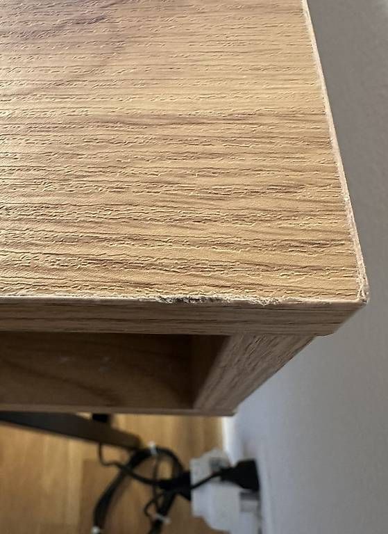 Scrivanie: Schreibtisch in Eichenoptik mit Schublade & Metallgestell – Usato da Regensdorf venduto da Karin1 3