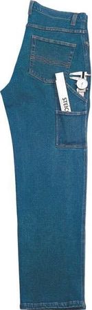 Stretch Arbeits-Workjeans, stonewashed Gr. 54