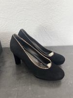 Damen Pumps Wildleder schwarz Grösse 38 guter Zustand
