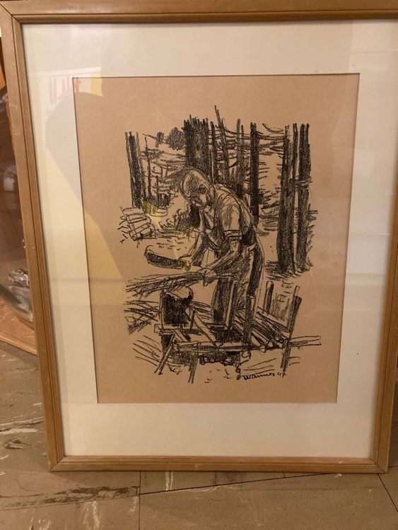 Original August Wanner 1947 Holzarbeiter ab 1 CHF Kaufen auf Ricardo