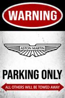 Aston Martin Parking Only Blechschild DBX Vantage Englisch