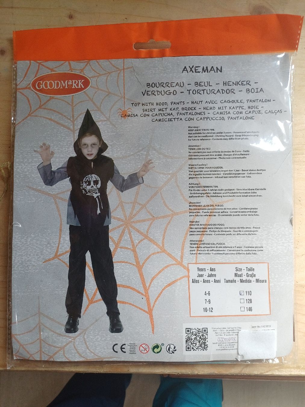 Costumi: Axeman kinder kostüm – Nuovo e nell'imballaggio originale da Gipf-Oberfrick venduto da LuuserSieche2004