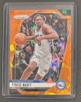NBA Tyrese Maxey 2024 Panini Prizm Orange Ice Parallel Card