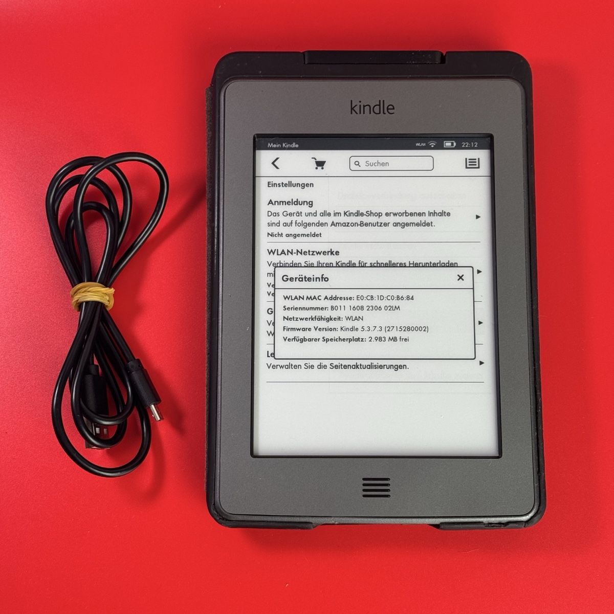 Amazon Tablet PC: Amazon Kindle Touch (4. Gen) mit Lighted Leather Cover & MP3 – Usato da Rümlang venduto da vla_9g7d 3