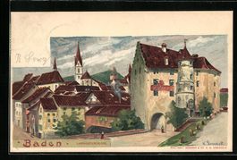 Baden, Ansicht auf den Siedlungsort
