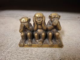 Affen Figur Bronze sammelstuck