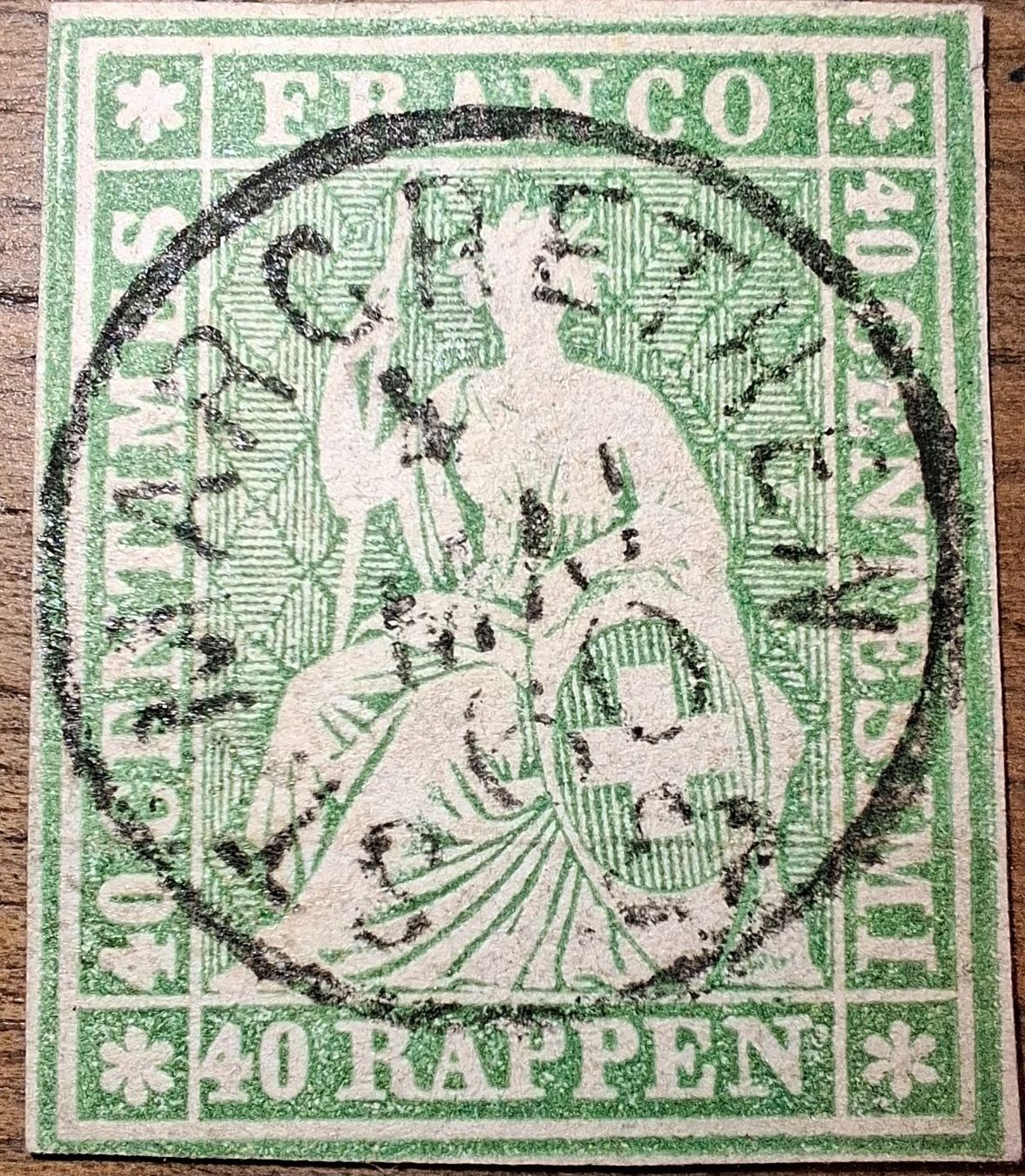 Alle Briefmarken: Strubel 26G Voll O St. Margrethen – Gebraucht aus Balgach von SIMEON27