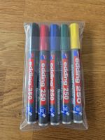 Edding 250 Whiteboard Marker Set 5 Farben neu