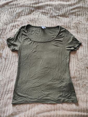 Olivgrünes Shirt, Grösse S