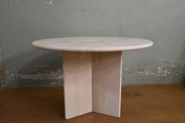 Designer Esstisch aus Travertin