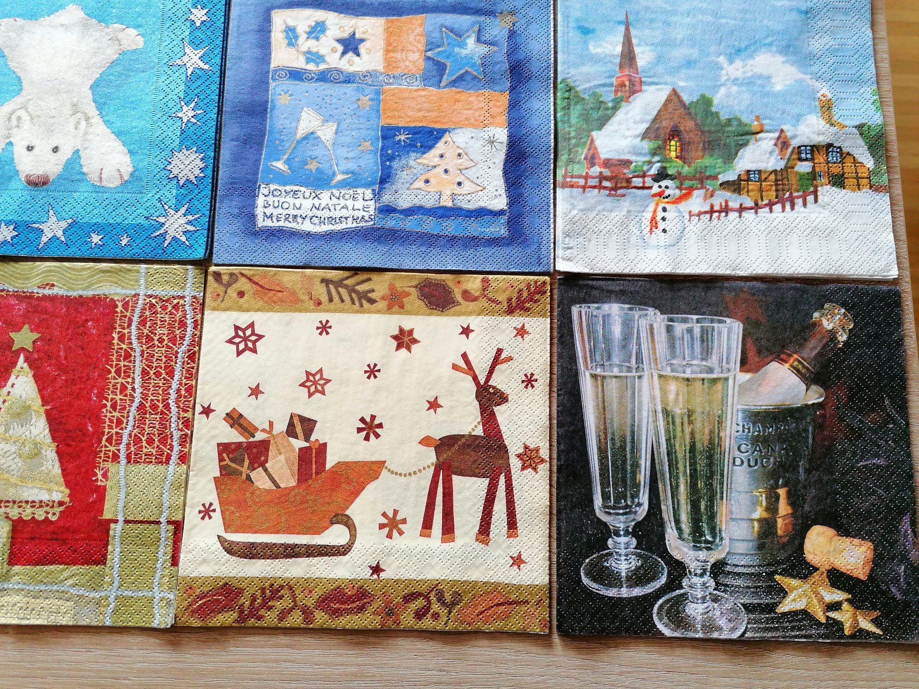 Tovaglioli: 30 Stk. Servietten Weihnachten / Set Nr. 1 – Nuovo (secondo la descrizione) da Zollikofen venduto da Blackie 3