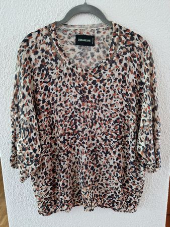 Zadig&Voltaire Shirt, Leo Muster, Grösse XS/S, Oversize