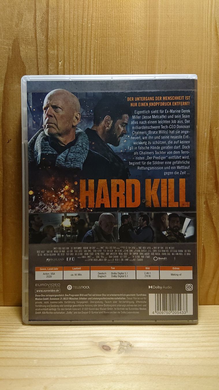 Tous les DVDs: HARD KILL DVD mit Bruce Willis – D'occasion à Wilderswil par Exebub 1
