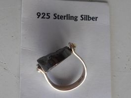 Ring 925 Sterling Silber mit Tsesit Wendeoptik