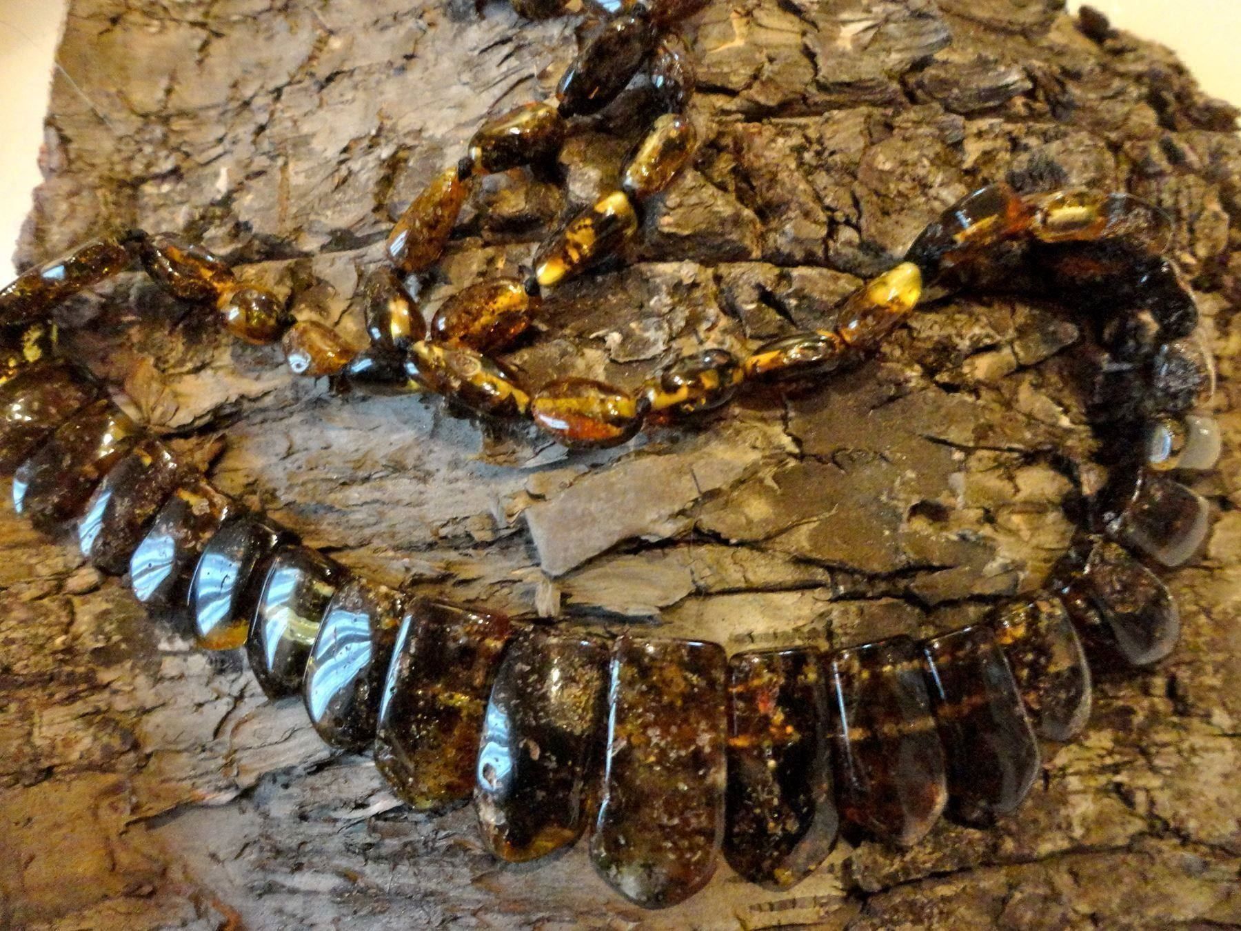 Catenine: Halskette mit Bernstein/Ambre/Amber echt – Nuovo (secondo la descrizione) da Biberist venduto da tl-schmuck