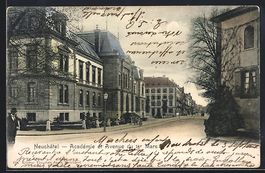 Neuchatel, Academie et Avenue du 1er Mar