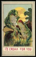 Frosch singt für eine Froschdame, I'd c