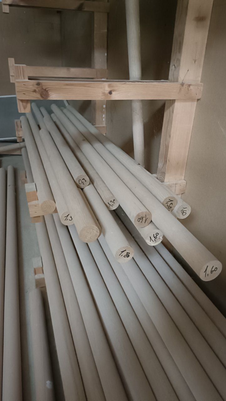 Holzartikel: 4 Stk. Handlauf Rundstab Eiche D: 45 mm Los 204 – Neu (gemäss Beschreibung) aus Sulgen von Wag0815 3