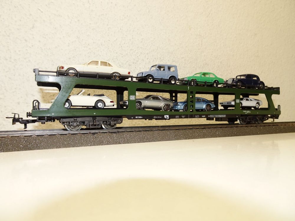 Märklin Güterwagen Autoreisezug DB 001-4 beladen HO (11) (Gebraucht) in ...
