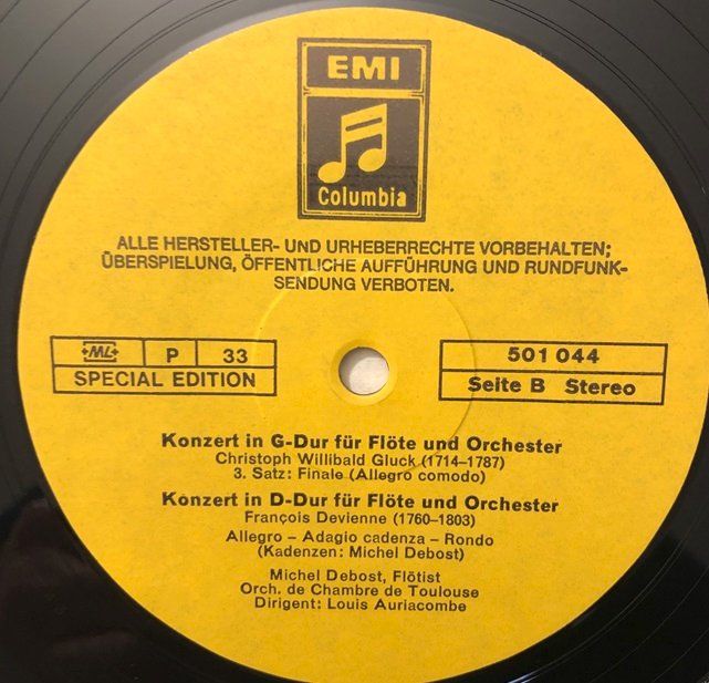 Dischi in vinile: Devienne / Grétry / Gluck - Flötenkonzerte (LP, Debost) – Usato da Grüningen venduto da azulamarillo_vinyl 3
