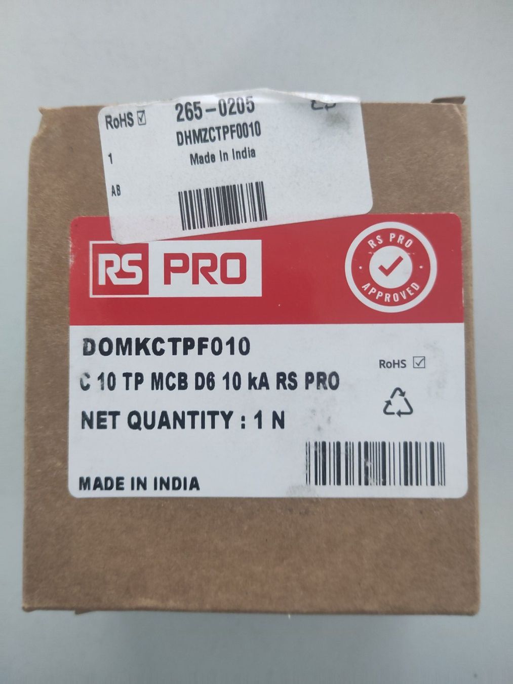 Schalter: Leitungsschutzschalter, C10, RS PRO, neu, originalverpackt – Neu und originalverpackt aus Oberriet SG von Su-gus.or 2