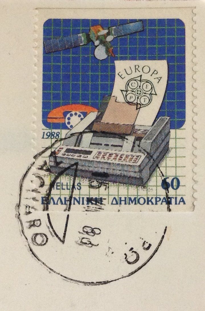 Cartes postales: Carte de grèce - avec timbre - 1988 – D'occasion à Le Brassus par cinema13