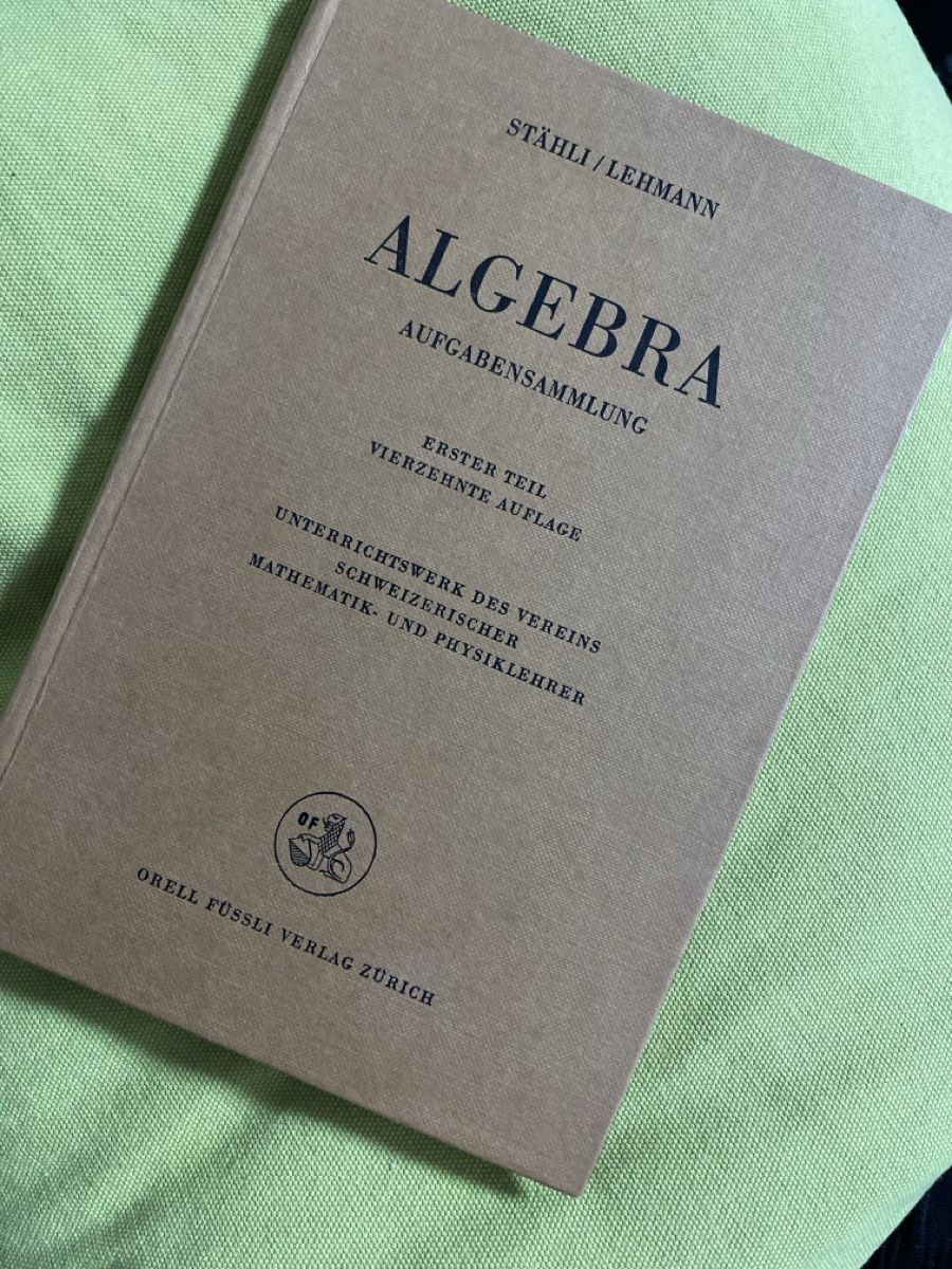 Livres: Algebra Aufgabensammlung Stäbli/Lehmann – D'occasion à Zürich par Belisimo