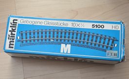 Märklin Gleise 5100 gebogen H0 10 Stück gebraucht