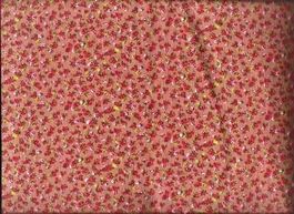 Baumwollstoff 50  x  150 cm  kleine Röschen hellbraun
