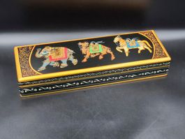 Indische Vintage handbemalte Schmuckschatulle Rajasthan Stil