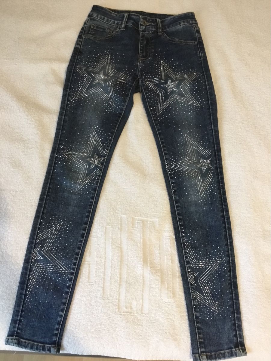 Jeans: Jeans Hose mit glitzernden Sterne – Gebraucht aus Aarau von romiana01 1