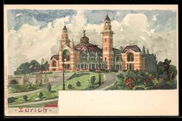 Lithographie Zürich, Ansicht der Tonhalle