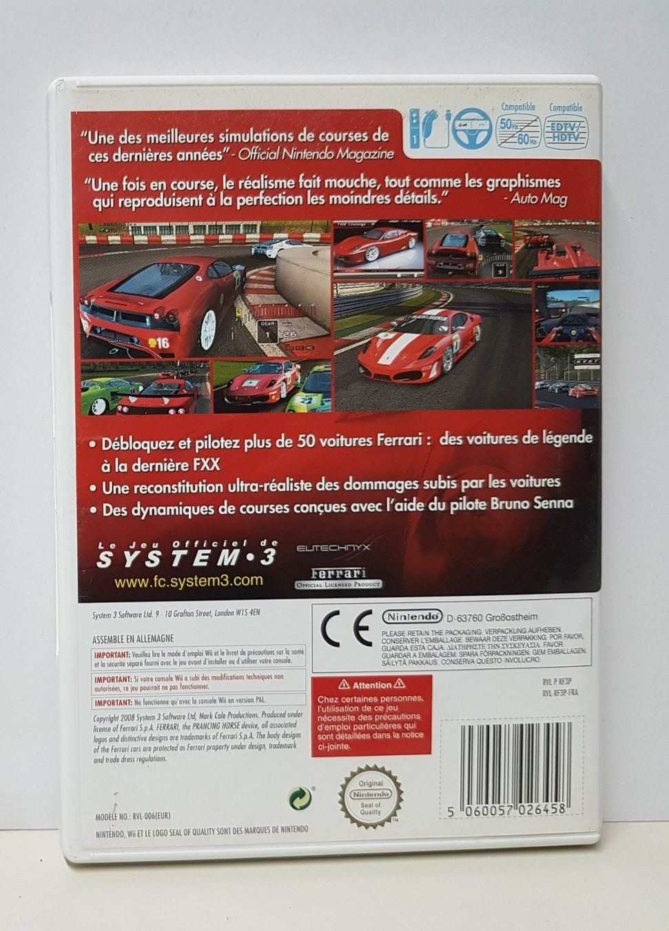 Nintendo Giochi: 🚗 Ferrari Challenge Trofeo Pirelli    Wii – Usato da Schüpfheim venduto da Games_Spielkonsolen 3