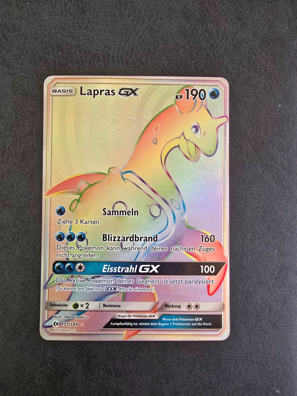 Pokémon Cartes à collectionner: Lapras GX DE 151/149 – D'occasion à triesenberg par wisi369