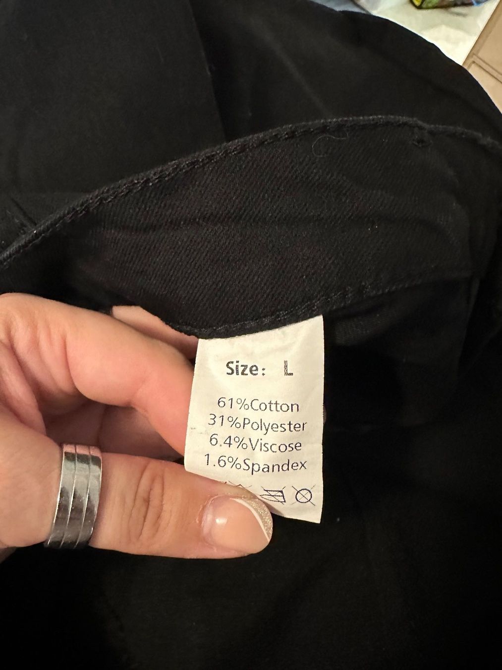 Pantalons: Schwarze Hose (L) – D'occasion à Schaan par Hermine2018 1